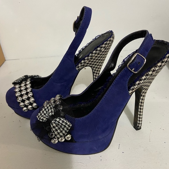 Ladies Betty Page platform shoes - Picture 3 of 5